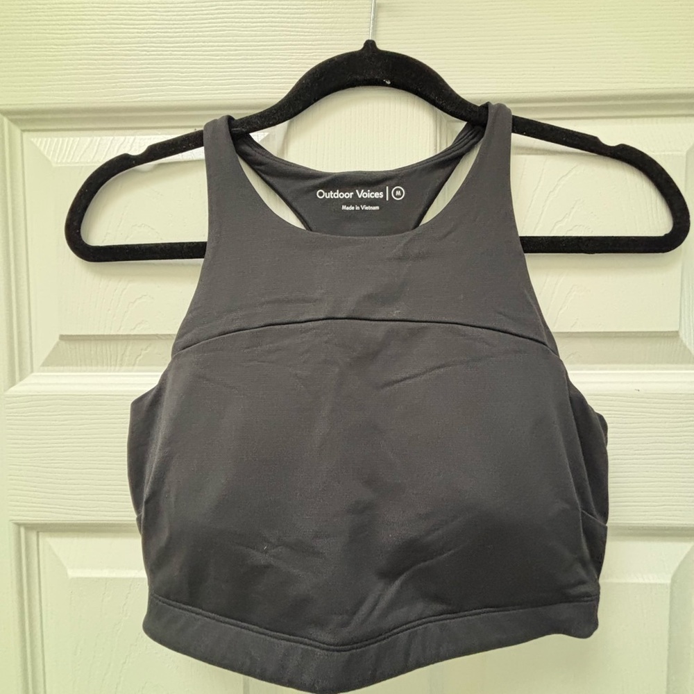 Outdoor Voices Black Sports Bra